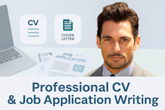 write your CV, cover letter or complete job application professionally
