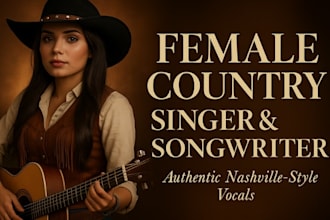 sing a soulful female heartbreak country ballad with nashville style emotion