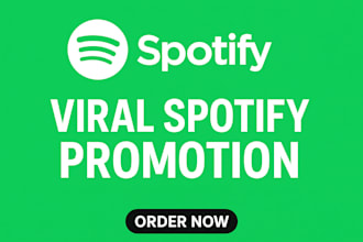 do viral spotify promotion and all show organically