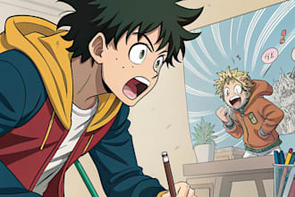 draw manga comic book illustration artist anime art webtoon