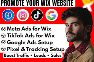 promote your wix website with facebook meta ads and google ads to boost sales