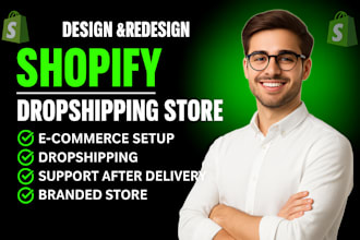 design or redesign your branded 7 figure  shopify dropshipping store