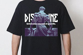 design high quality dtf artwork ready for printing