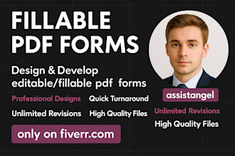 create a fillable PDF form or convert to a fillable PDF form