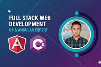 do full stack web application using dot net core and angular