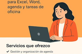administrativo virtual assitant for scheduling excel word