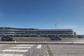 render mix use building exterior,commercial house shop design,shoping mall model