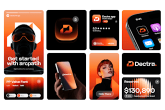 modern logo design and branding kit, brand style guide and corporate identity