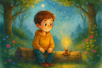 draw cute children story book illustration watercolor