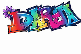 creat a professional graffiti names tag or lettering design