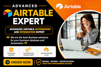 setup airtable, airtable database, airtable automation, as an airtable expert