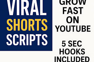 write viral youtube shorts scripts for fast growth and high engagement