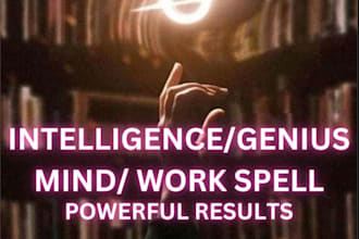 cast memory intelligence spell, boost focus work intelligence exam genius spell