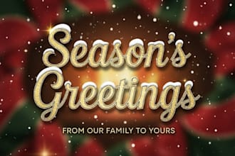 create christmas animation greeting card christmas video logo new year greeting