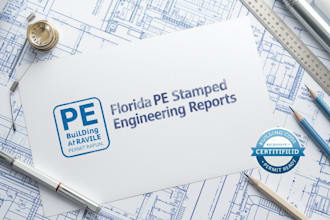 provide california licensed pe stamped engineering reports for permit approval