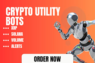 build xrp and solana tools, volume trackers, wallet alerts and telegram bots