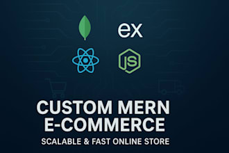 do professional mern ecommerce website custom cms order management promotions