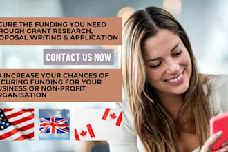 write a winning grant proposal, do grant research, and grant application