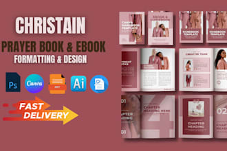 design christian ebooks, devotionals, prayer journals, covers