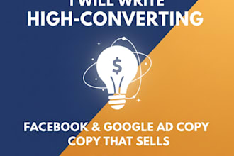 create high converting copy for facebook, instagram, google ads that get result