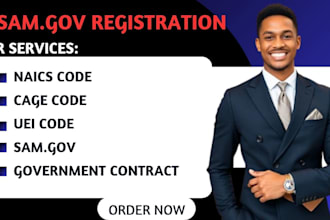 register you on sam gov, get uei, cage code, naics code, government contract