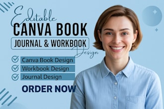 do canva ebook design, canva ebook redesign, canva journal, workbook, flipbook