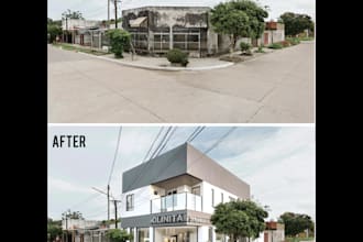create a photomontage of your building on its real site
