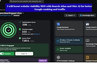 boost website visibility SEO search atlas and otto ai for better google ranking