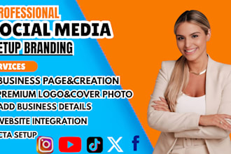 do facebook business page create and setup, social media accounts setup