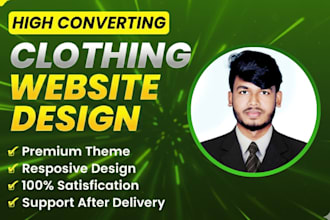 create a dropshipping store, shopify clothing store or fashion boutique website