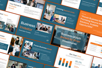 do startup pitch deck PPT, investor presentation powerpoint redesign