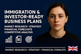 create a UK innovator founder visa business plan and projections