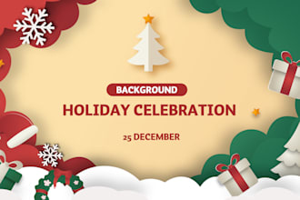eye catching holiday banner, event header, or stunning digital illustrations