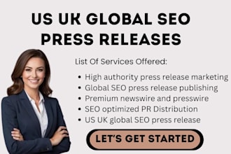 publish US UK global SEO press releases via strong newswire presswire networks
