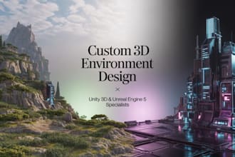 design 3d game environment, level design in unity 3d and unreal engine 5