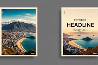 personalized travel poster for home, office, or marketing