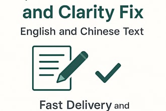 quickly fix grammar clarity and tone in your english or chinese text