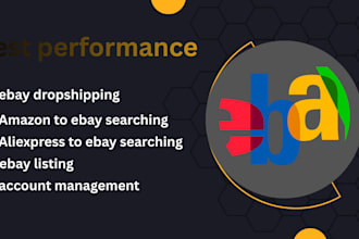 do UK dropshipping amazon to ebay searching best listing