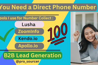 direct phone number cell mobile number b2b lead generation