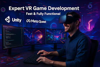 do vr game development, unity vr games, meta quest and 3d vr experiences