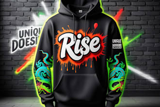 design custom hoodie graphics with calligraphy flair