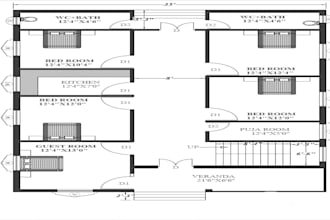 redraw professional 2d floor plan, blueprints and architectural 3d floor plans