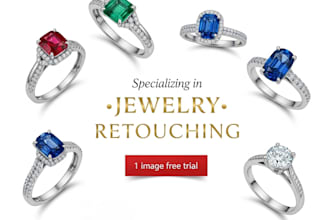 do high end jewelry retouching and flawless color correction