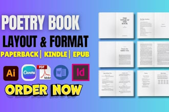 design and format poetry book cover poetry illustration amazon kdp
