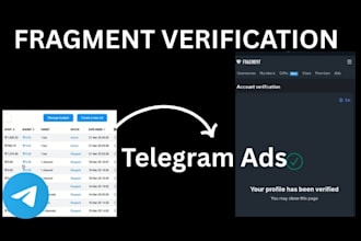 verify fragment successfully, telegram fragment verification, telegram ads