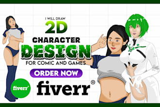 create stylized 2d characters for games, comics, and animation