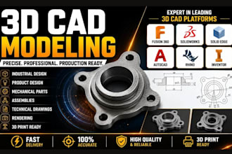 create highquality 3d freecad models using fusion360, solidworks and inventor