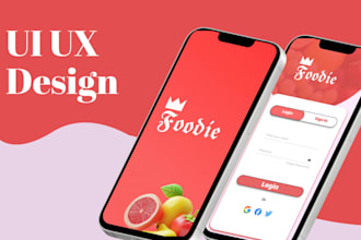 ui UX design, mobile app or website ui ux design