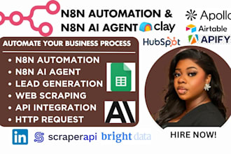 n8n automation n8n ai agent lead generation n8n web scraping, apify n8n workflow