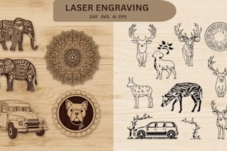 prepare your drawings and images for laser cutting and engraving